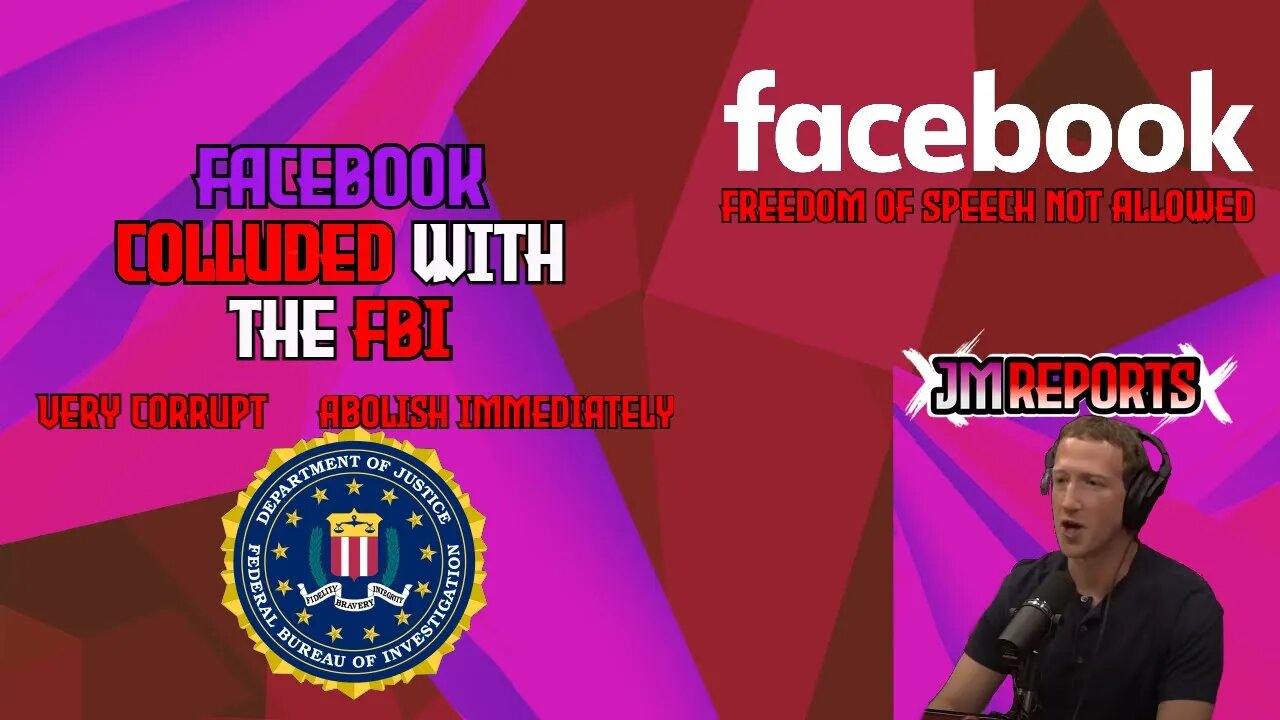 Mark Zuckerberg confirms that Facebook colluded with the FBI to censor the hunter biden laptop story