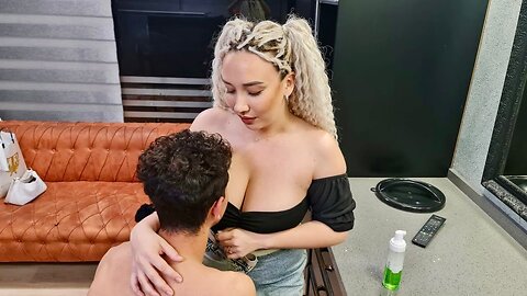 💈ASMR MASSAGE WITH RUSSIAN LADY BARBER IN CYPRUS ¦ HEAD, FACE, EAR, AND ARM MASSAGE