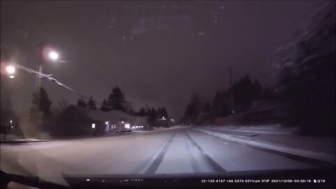 Ride Along with Q #303 - Troutdale Snow Drive 12/28/21 0229-0304 - Videos & Photos by Q Madp