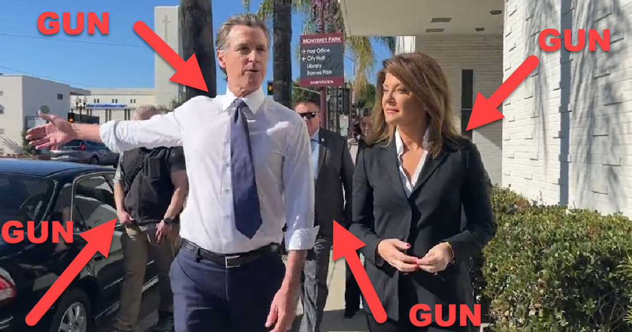 Hypocrite Gavin Newsom Calls 2nd Amendment A 'Suicide Pact' While Entirely Surrounded by Guns