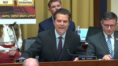 Watch Gaetz RIP into DOJ who accidentally CONFIRMS “ongoing investigation” into Hunter Biden