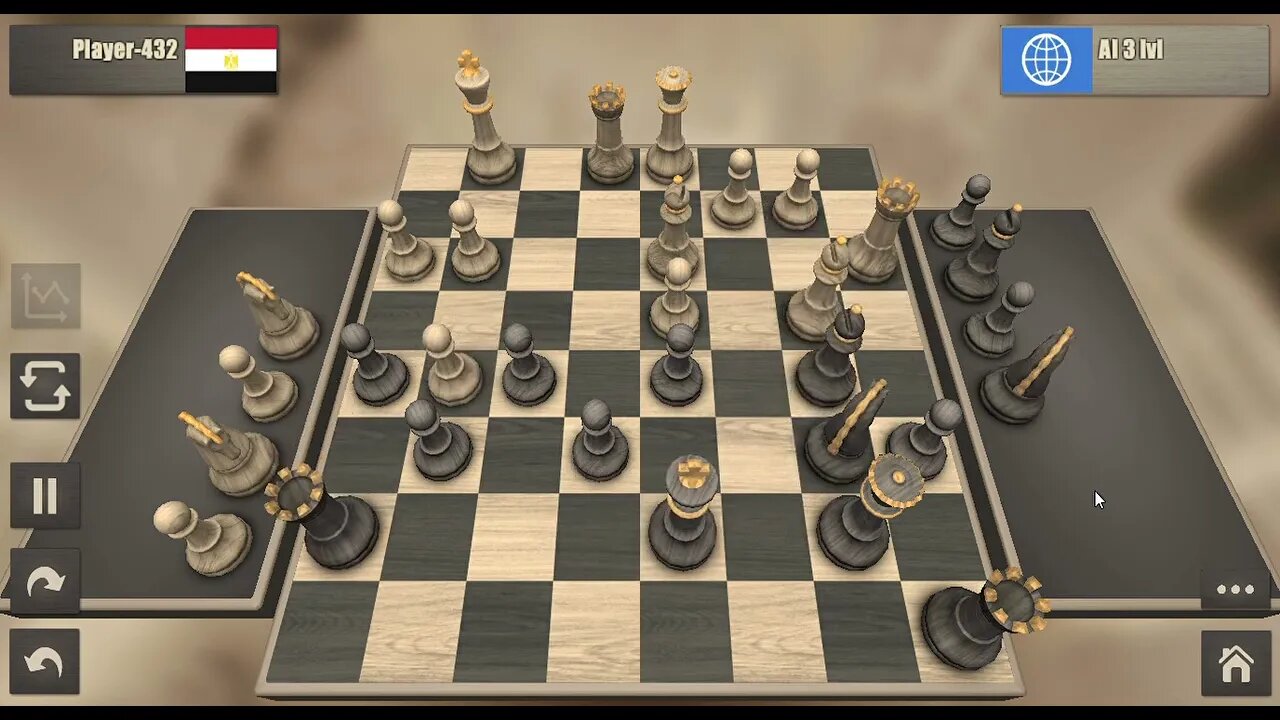 Watch the defeat of artificial intelligence using chess