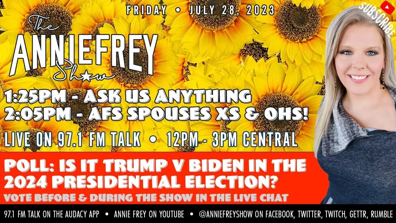 LIVE: Weekly Recap and Friday Fun! • Annie Frey Show 7/28/23