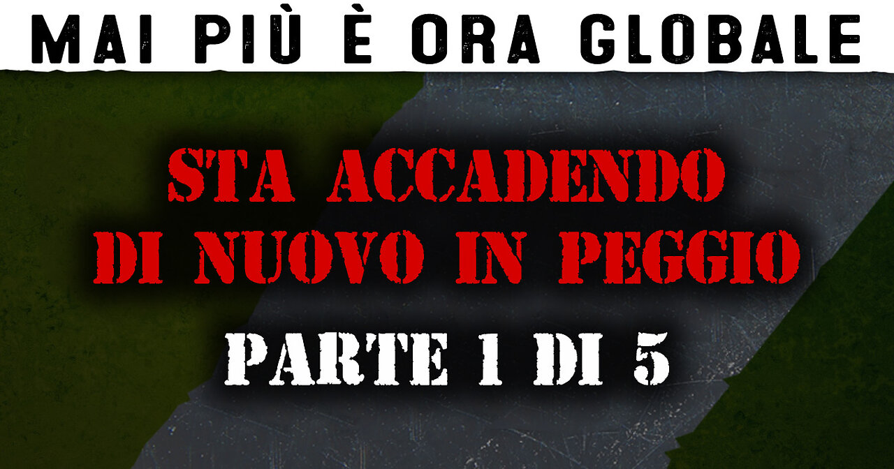 Mai Più È Ora Globale: Parte 1 — Sta accadendo di nuovo in peggio [SUB ITA]