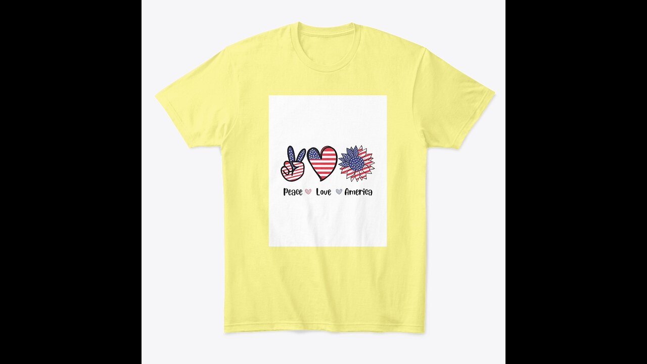 PEACE LOVE AMERICA T'SHIRTS