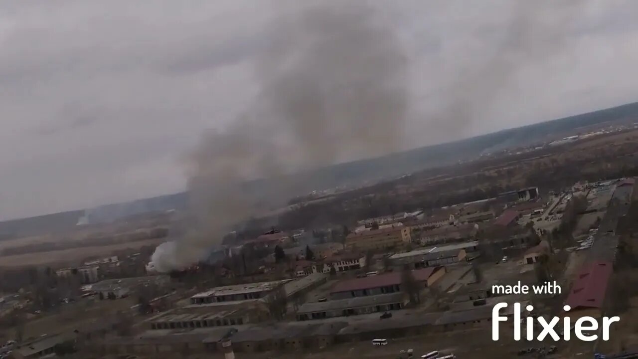 Destruction of armored vehicles of Ukraine by attack of Russian helicopters Ka-52