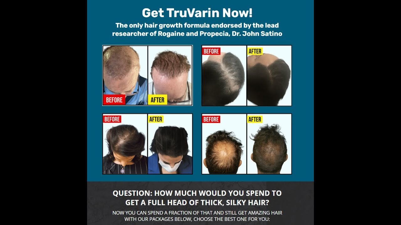 TruVarin Enriched Hair Growth Formula: Official Website & Reviews | Hair Growth Supplement