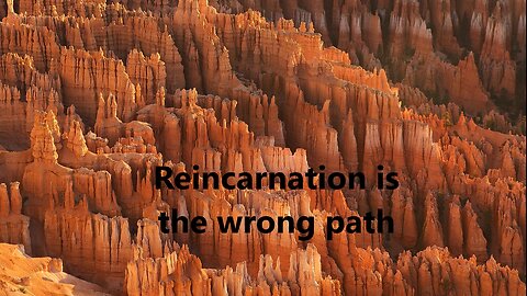 Reincarnation is the wrong path. Earth is a prison for souls.