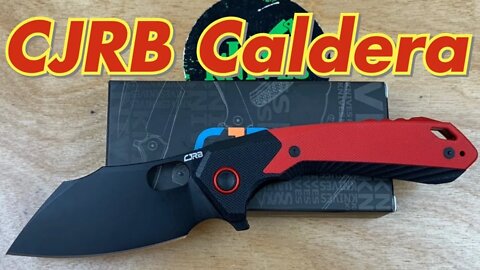 CJRB Caldera G10 linerlock flipper knife ! Great design and budget friendly !