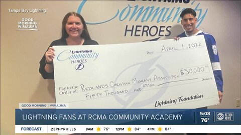 Lightning fans at RCMA Wimauma Community Academy