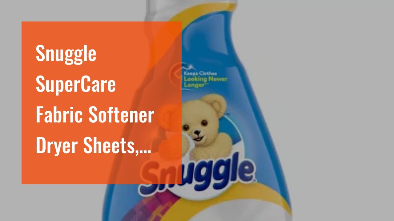 Snuggle SuperCare Fabric Softener Dryer Sheets, Lilies and Linen, 200 Count