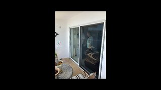 Hurricane impact sliding glass door repair; roller and track replacement, in Deerfield Beach, Fl.