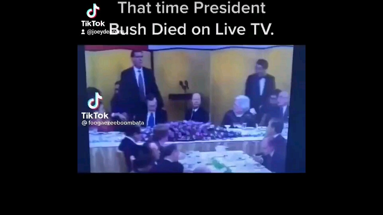 George Bush died on live TV /Clone