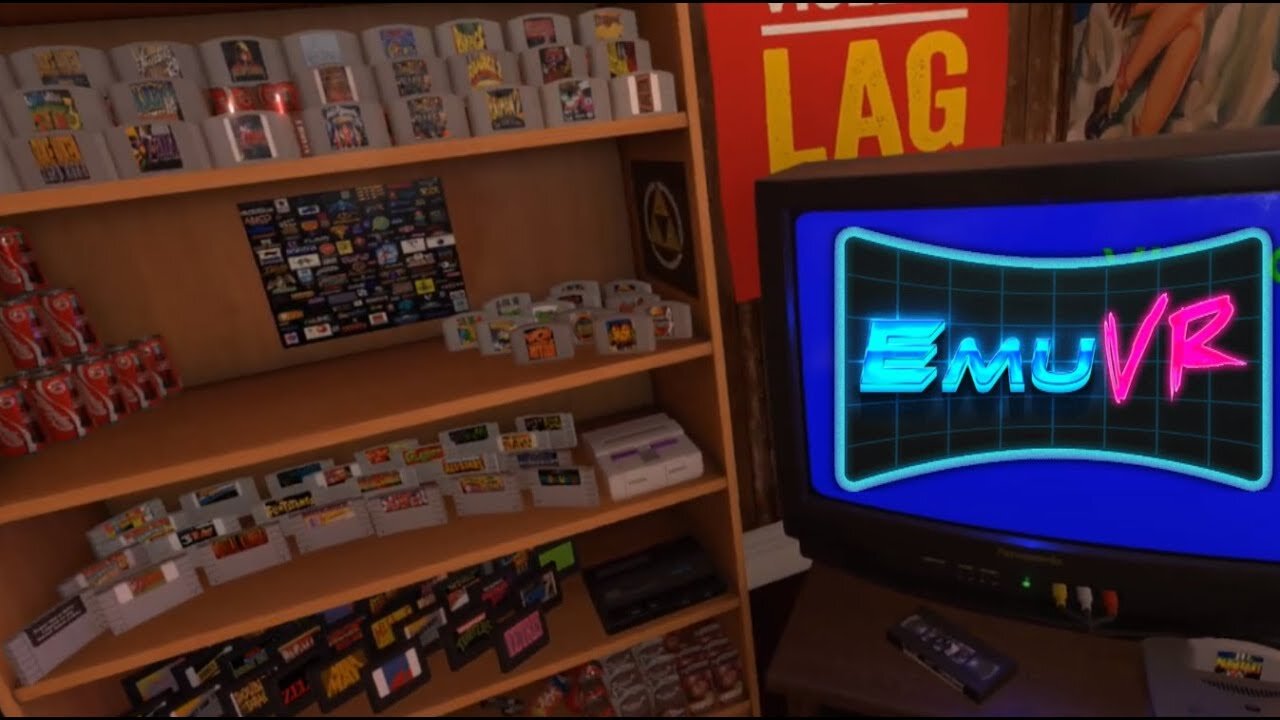 EmuVr - I Created My 1990's Gaming Bedroom in VR