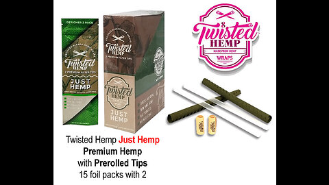 Twisted Hemp Designer Blends Premium Hemp Wraps (Honey Citrus)