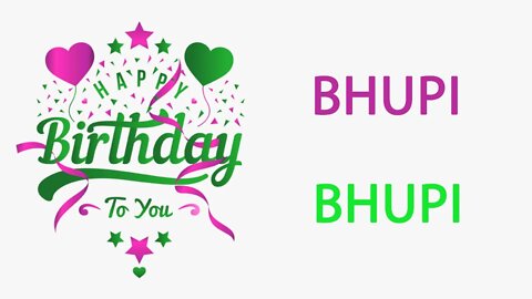 Happy Birthday to Bhupi - Hindi Birthday Wish From Birthday Bash