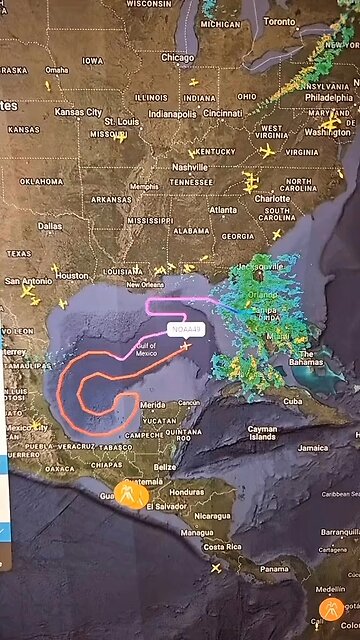 Weird Flight Path Before Hurricane Milton