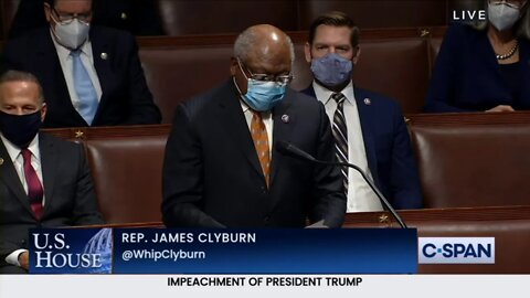 JAMES CLYBURN ACCEPT YOUR DEFEAT TRUMP IMPEACHMENT 2nd Impeachment in the House January 13th 2021