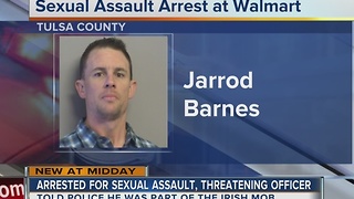 Man arrested for sexual assault, threatening officer