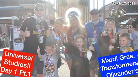 Olivander's Wand Experience | Transformers | Mardi Gras | Universal Studios Orlando | Day 1 pt. 1