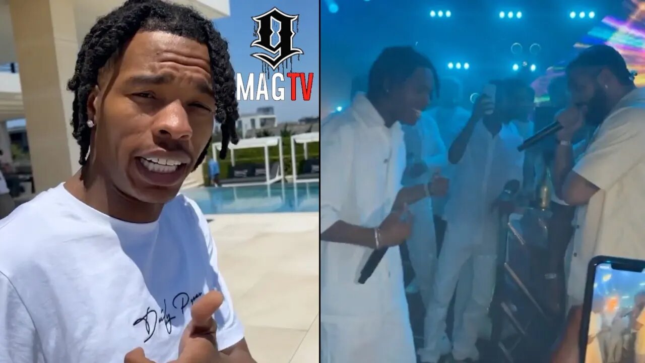 Lil Baby & Drake Turn Up At Michael Rubin's All White Party! 🎤