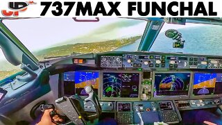 Tricky Funchal Landing TUIfly Boeing 737MAX | Wet Runway & Rain on Final