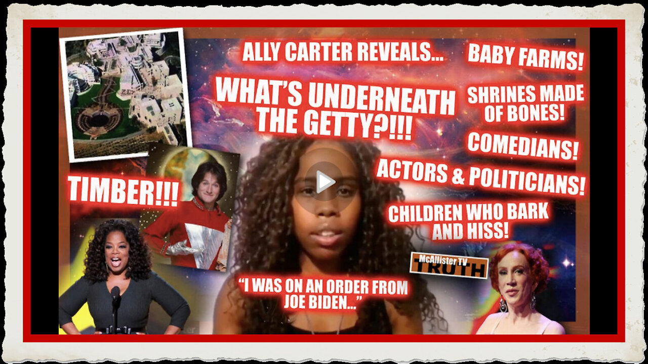 ALLY CARTER TELLS US WHAT'S UNDER THE GETTY! BABY FARMS! FERREL KIDS! BONES! COMEDIANS!