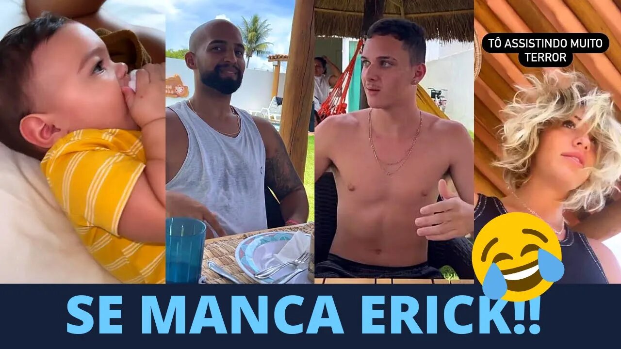 TALITA ACHA ENGRAÇADO O GRUDE DE ERICK COM ELA E O ROL0N