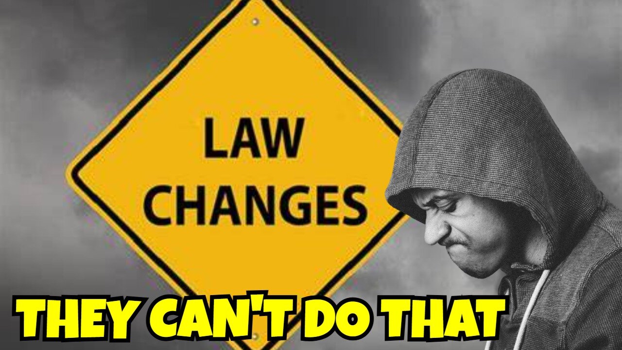 THEY CHANGING LAWS WE DO NOT HAVE TO ABIDE BY THEM, HERE'S WHY