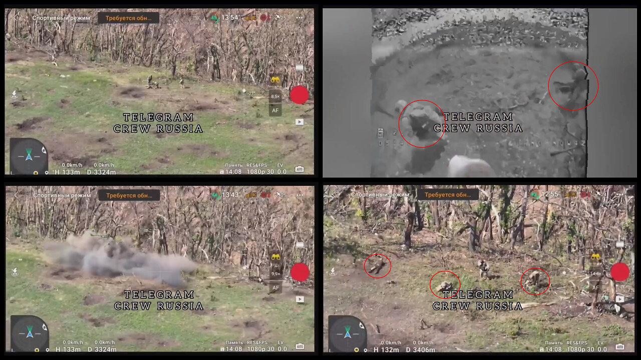 Klishchiivka area: Russian FPV drone hits a group of Ukrainian soldiers