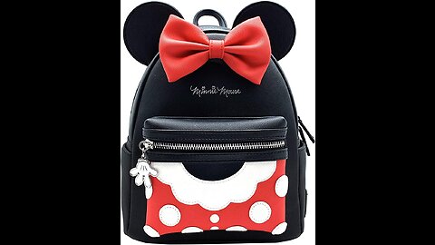 Loungefly x Minnie Mouse Denim Polka Dot Duffle Purse