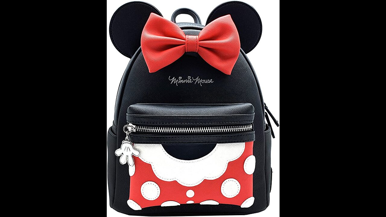 Loungefly x Minnie Mouse Denim Polka Dot Duffle Purse