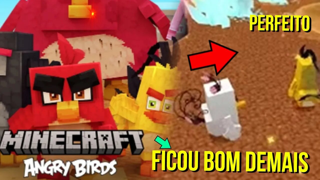 NOVO Angry Birds no Minecraft DLC Ficou INCRIVEL #shorts