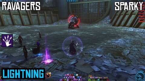 SWTOR 2021 Lightning Sorcerer Gameplay | Ravagers Story Mode - First Boss Fight, Sparky