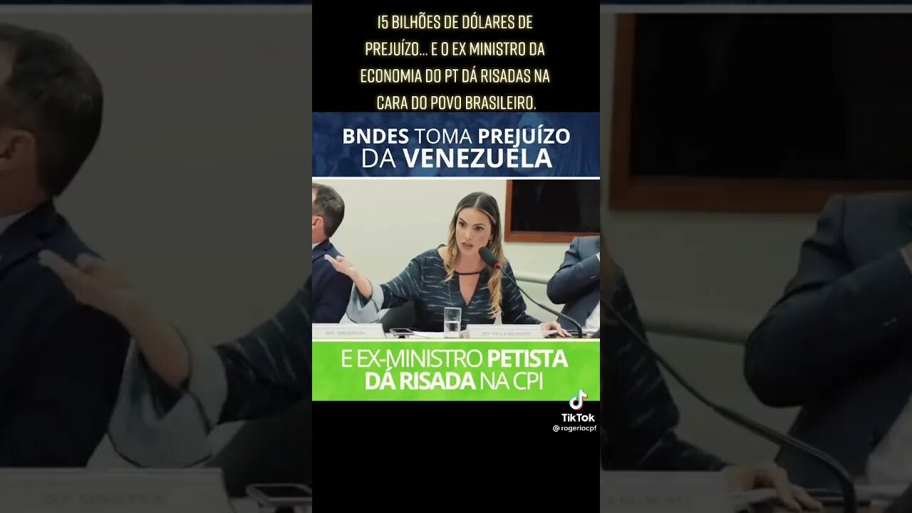 BNDES TOMA PREJUÍZO DA VENEZUELA e EX-MINISTRO PETISTA DÁ RISADA NA CPI