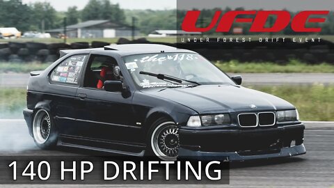 BMW 318ti - SHORT MOVIE LOW POWER DRIFTING 4K - Under Forest Drift Event - 140hp