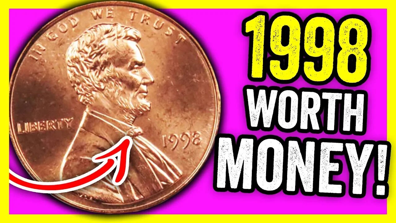 LOOK FOR THIS 1998 PENNY WORTH MONEY - VALUABLE PENNY COINS TO LOOK FOR IN POCKET CHANGE!!