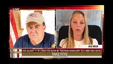 Pastor Dave Scarlett w/ Julie Green joins His Glory: Take FiVe - 8/21/2024