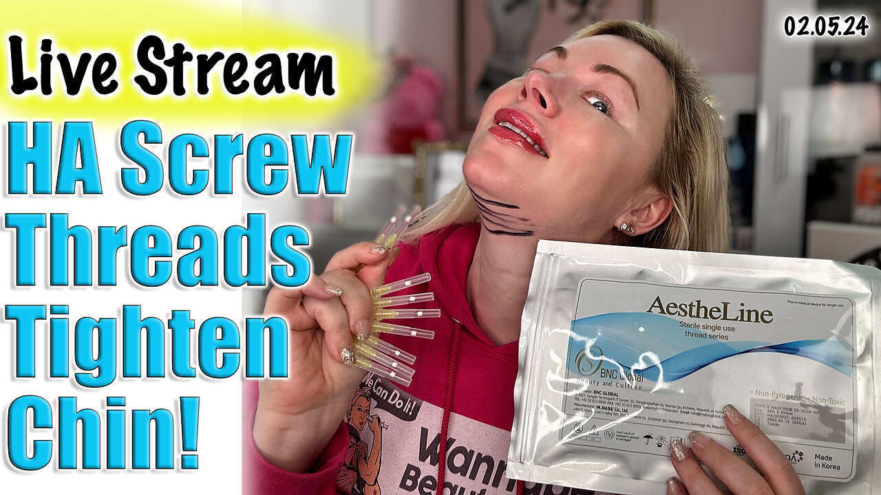 LIVE Tighten Double Chin with HA Screw Threads, Acecosm | Code Jessica10 saves you money