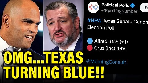 WOW! GOP Losing CONTROL in TEXAS…Allred BEATING Cruz?!!