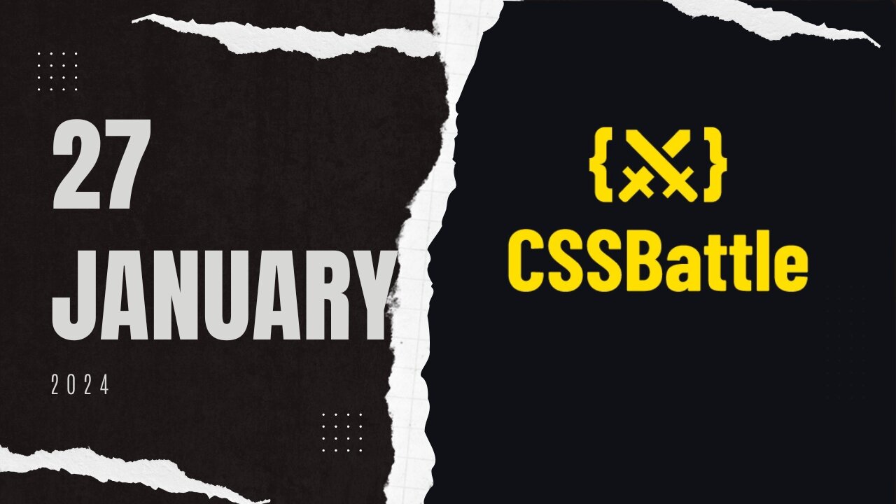 CSSBattle 27 January