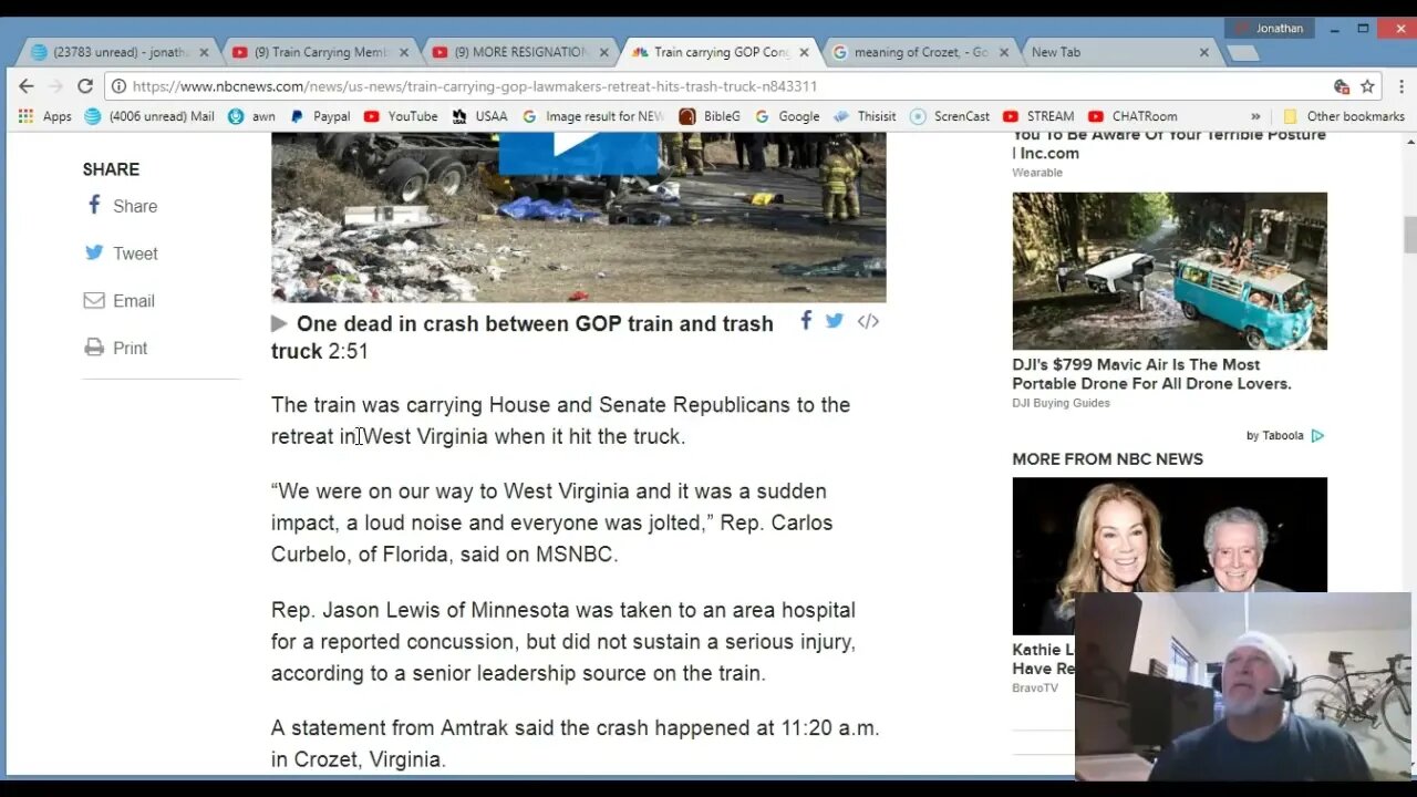 Train Crash,,, Possible Attempt to Take Out GOP Lawmakers - Jonathan Kleck
