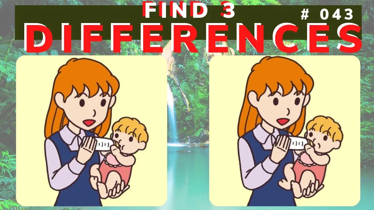 FIND THE THREE DIFFERENCES | CHALLENGE # 043 | EXERCISE YOUR MEMORY