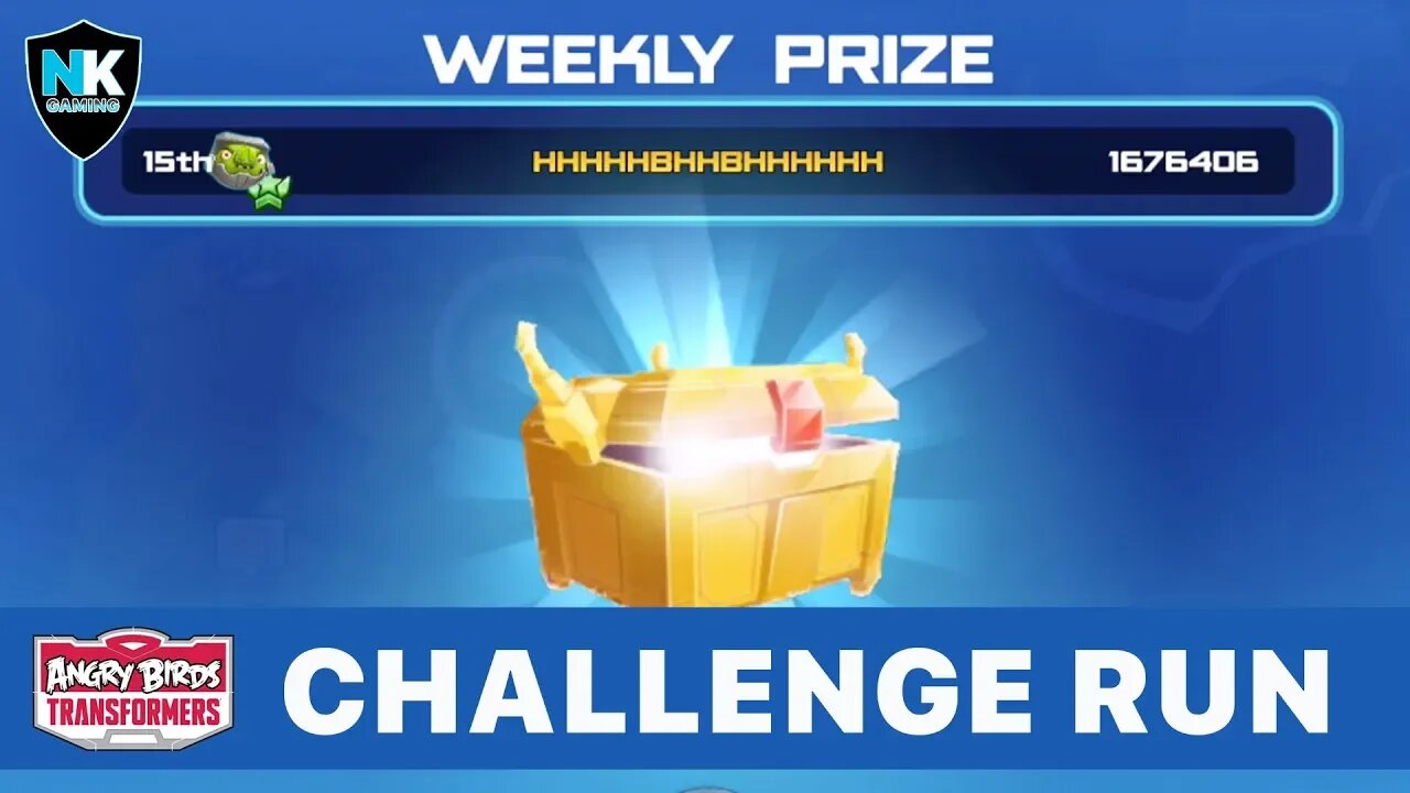 Angry Birds Transformers - October 6, 2019 - Challenge Run Rewards - Gold League