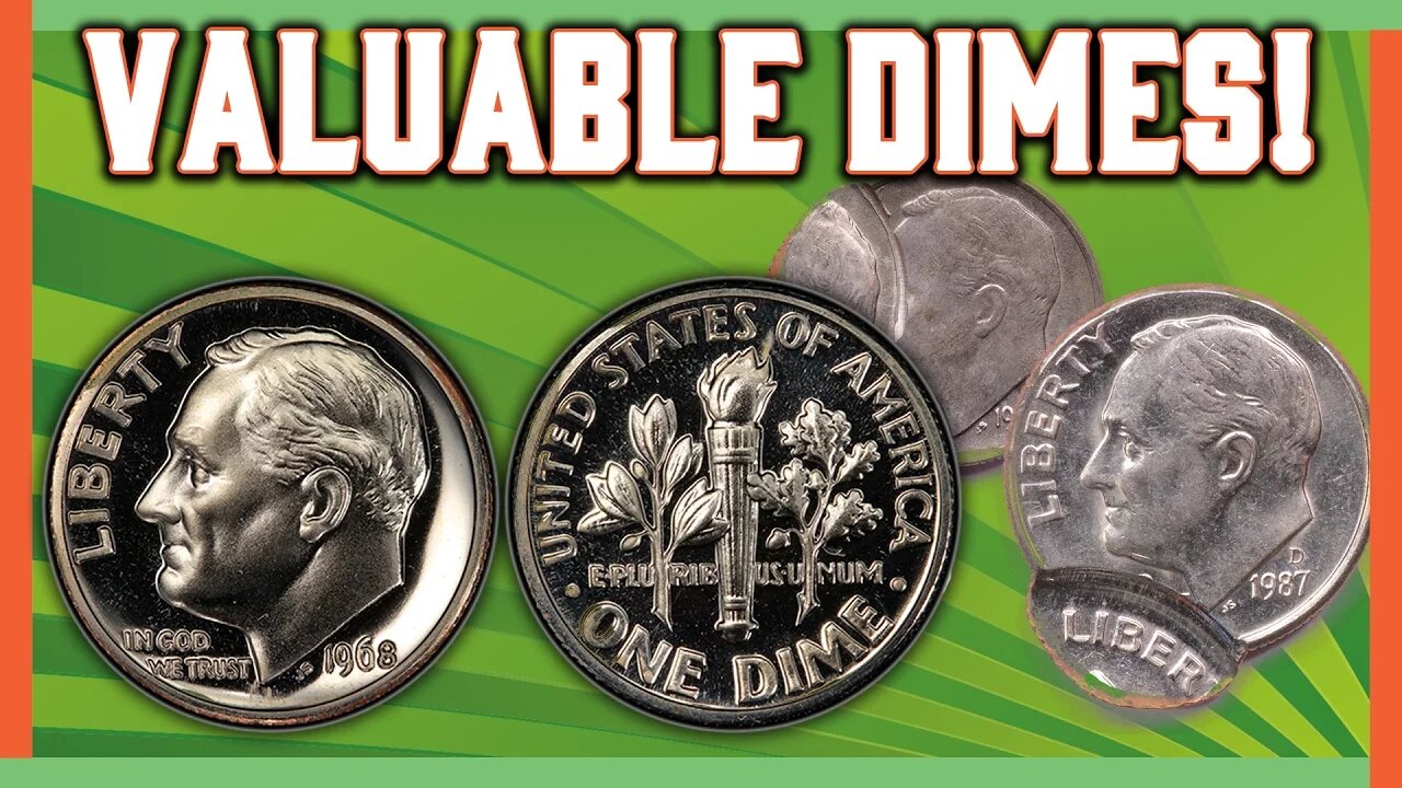 RARE DIMES WORTH MONEY - ROOSEVELT ERROR COINS!!