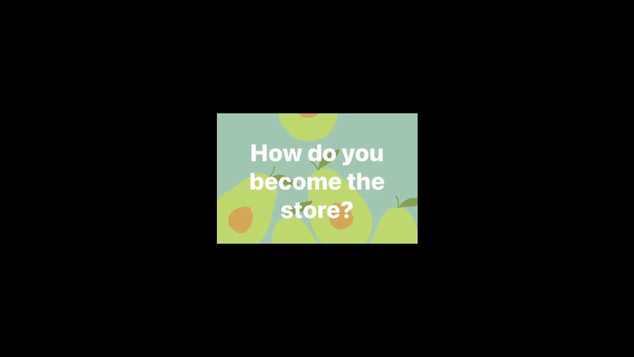 Become your own store!