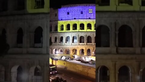 RUSSIA UKRAINE WAR! THE COLOSSEUM OF ROME