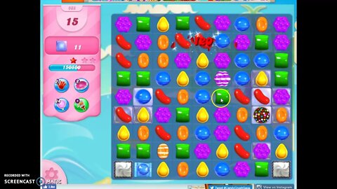 Candy Crush Level 608 Audio Talkthrough, 1 Star 0 Boosters