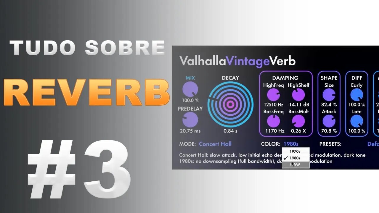 REVERB - Como Funciona? O que é? Quais os tipos? Tudo Sobre Reverb P3
