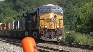 CSX I138 Intermodal Train from Sterling, Ohio July 1, 2022